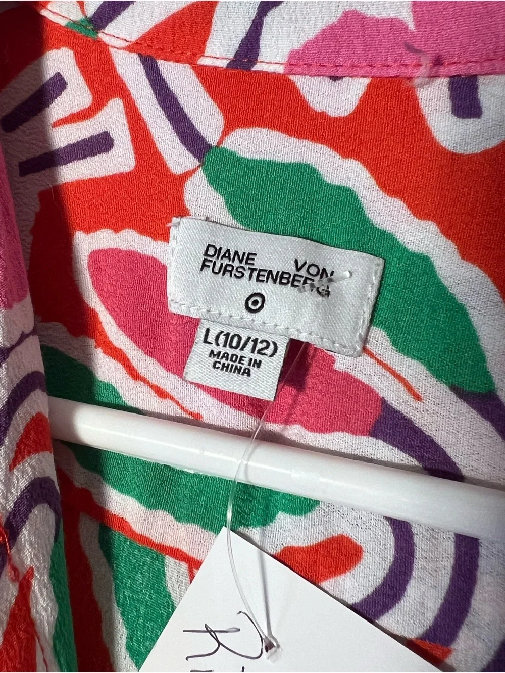 Diane Von Furstenberg Pink Red Floral One-Piece Jumpsuit Size 10/12